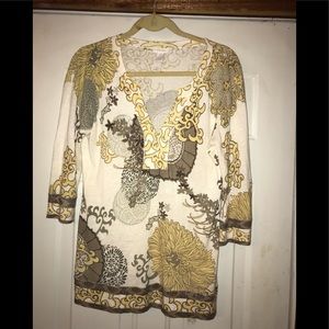 Fabulous Chico’s tunic top shirt sz 0 S